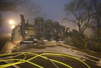 Český kamioňák zahynul u německého Pasova: Uhořel zaklíněný v kabině