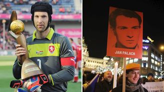 Co mají společného fotbalista Petr Čech a upálený Jan Palach? Cizina je teď zbožně uctila