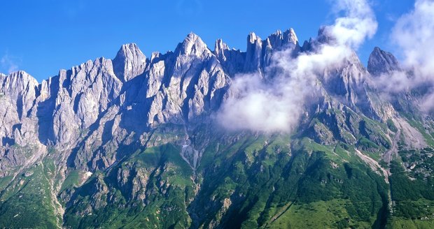 Alpský masiv Hochkönig, kde se Čech ztratil