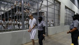 Centrum pro omezení terorismu (CECOT) v Salvadoru je jednou z nejdrsnějších věznic světa.