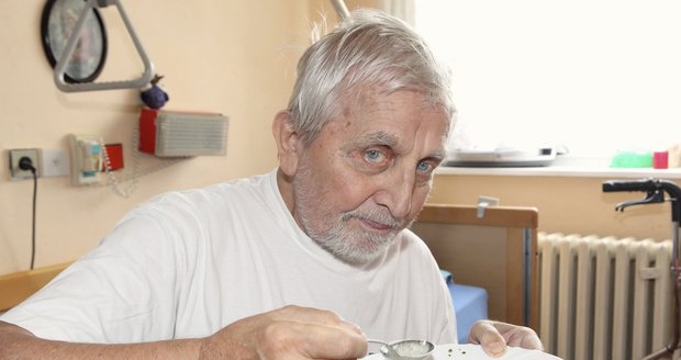 Jaroslav Čejka v domově pro seniory