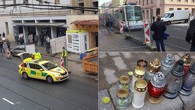 Smrtelná nehoda v Brně na Cejlu. Tabule na oplocení zakrývala v době nehody chodcům výhled. Tramvaj tu srazila mladíka (†21), lidé za něj zapalují svíčky.