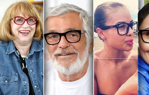 11 obrýlených celebrit: Kdo je slepý jako patrona a kdo je nosí pro krásu?