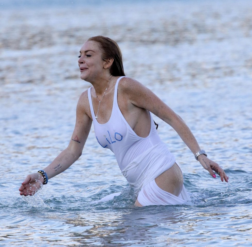 Modelka a herečka Lindsay Lohan