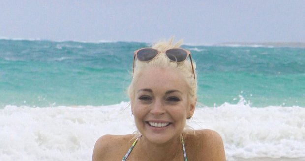 Lindsay Lohan můžete také potkat na dovolené