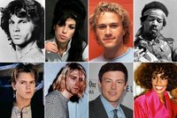 Drogy, prášky, alkohol: 10 celebrit, které si smrt vzala předčasně