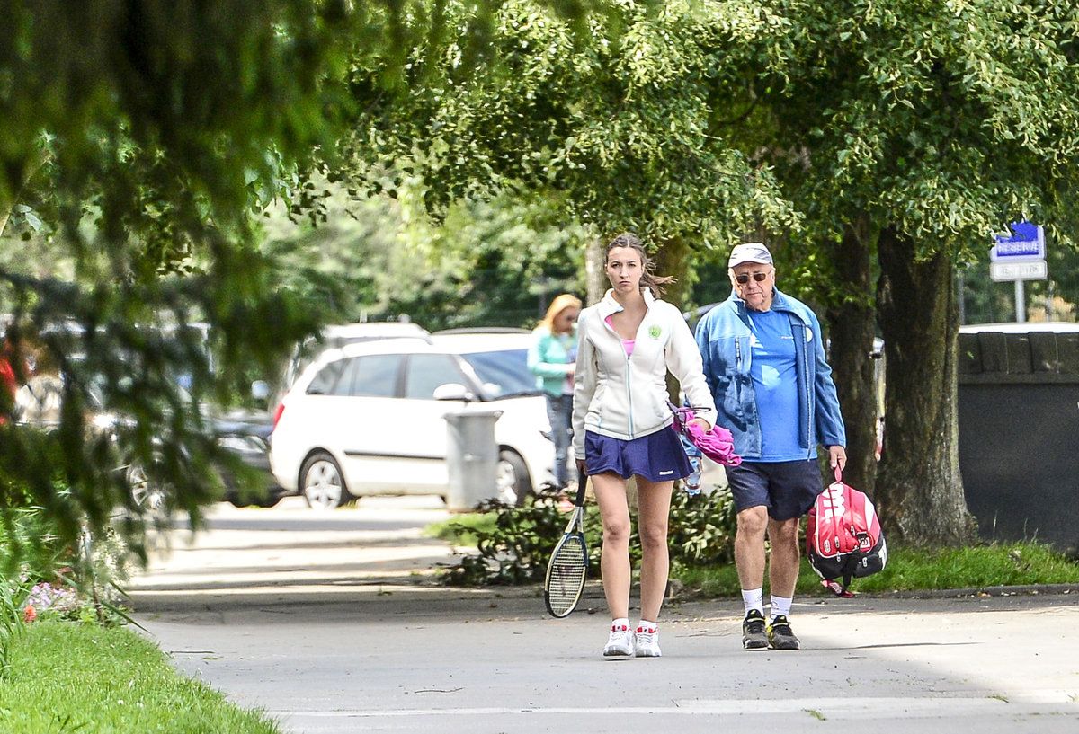 Nakonec si zašli na tenis.