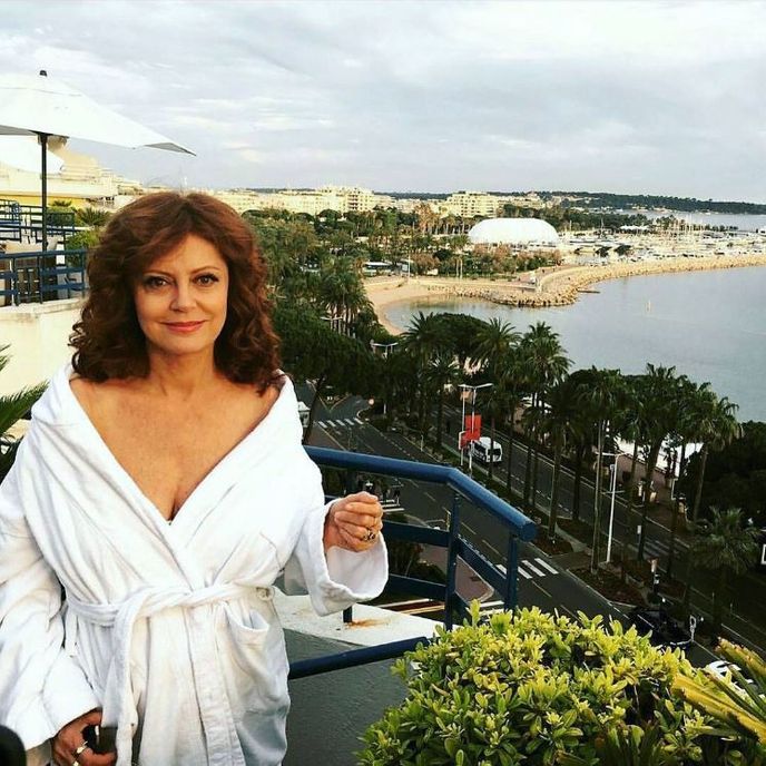 Susan Sarandon na balkóně