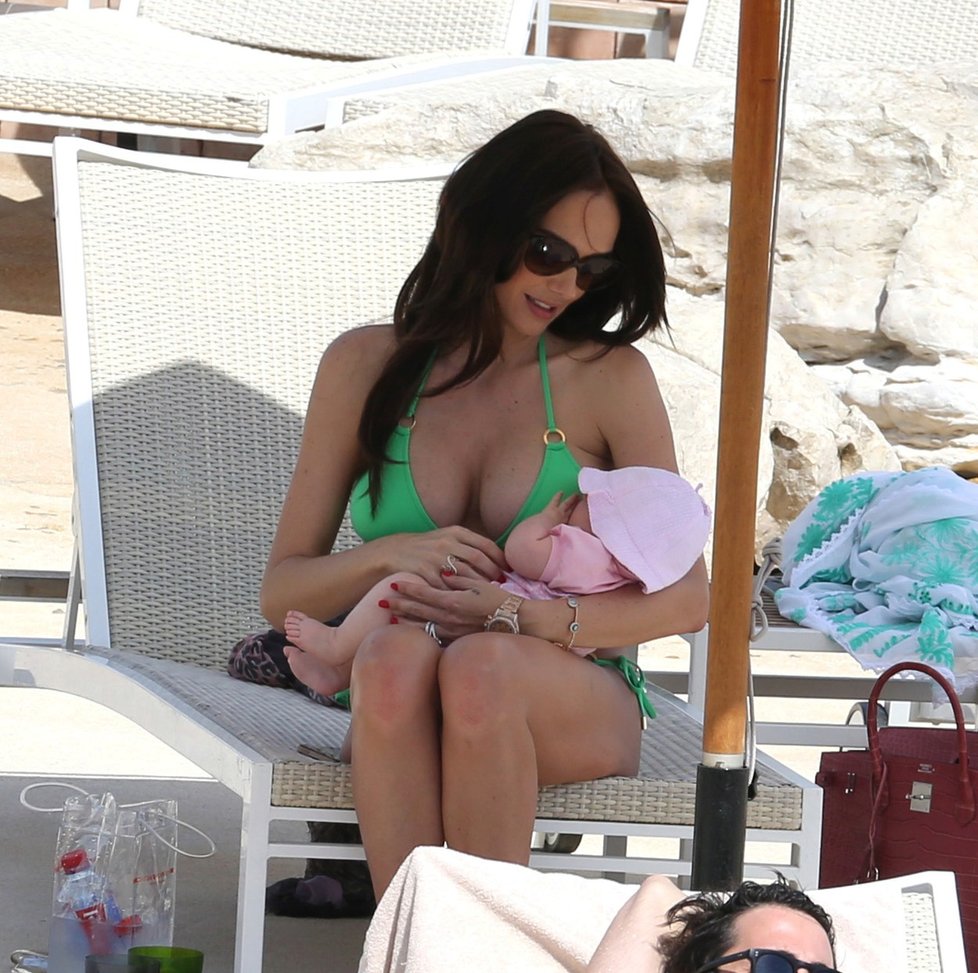 Tamara Ecclestone a dcera Sophia v roce 2014