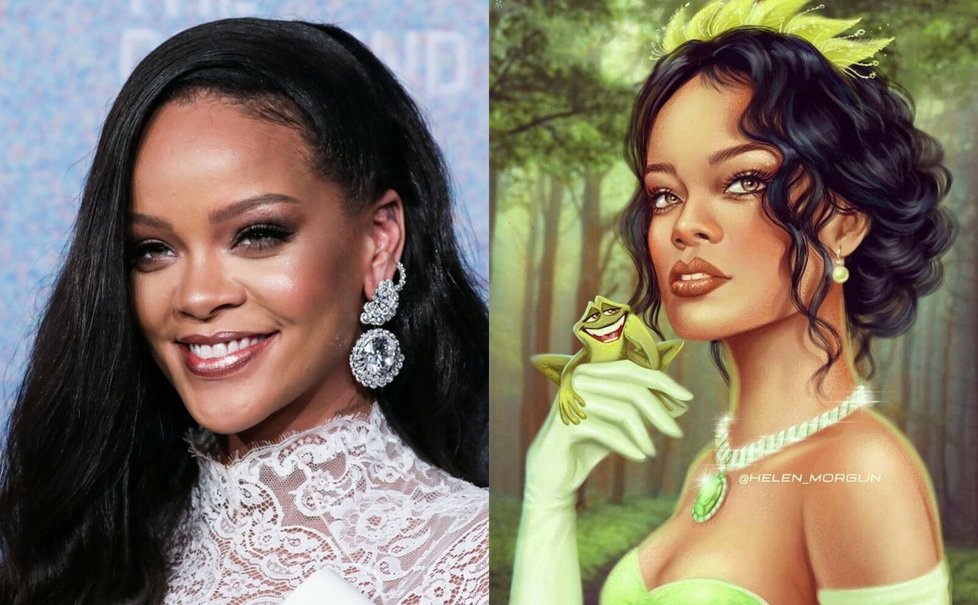 Rihanna jako Tiana z Žabího prince