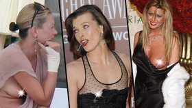 Kate Moss, Milla Jovovich, Tara Reid a další ukázaly nechtěně ňadra