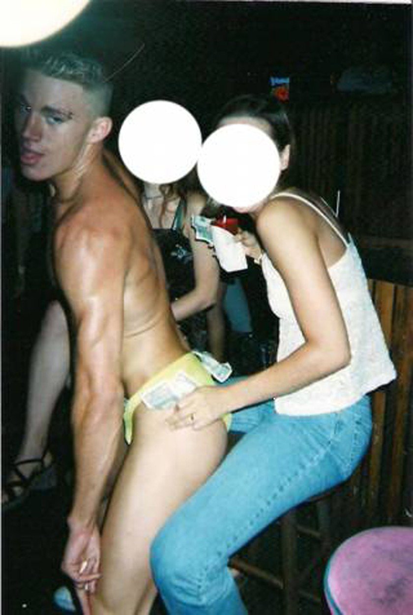 Channing Tatum během dní, kdy se živil jako striptér.