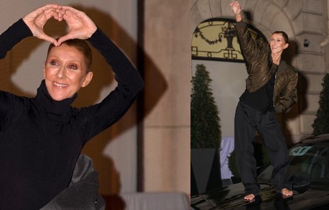 Bolavá, ale šťastná! Céline Dion to rozjela na kapotě auta