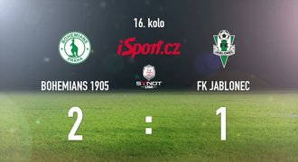 CELÝ SESTŘIH: Bohemka už není na sestup, porazila Jablonec 2:1