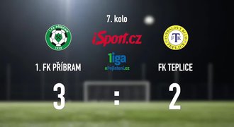 CELÝ SESTŘIH: Příbram - Teplice 3:2. První výhru trefil Mahmutovič