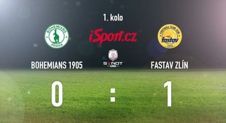 CELÝ SESTŘIH: Klokani doma padli. Zlín si odváží výhru 1:0