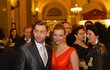 Tomáš Vaněk a Monika Sommerová, bývalí kolegové z muzikálu Fantom opery.