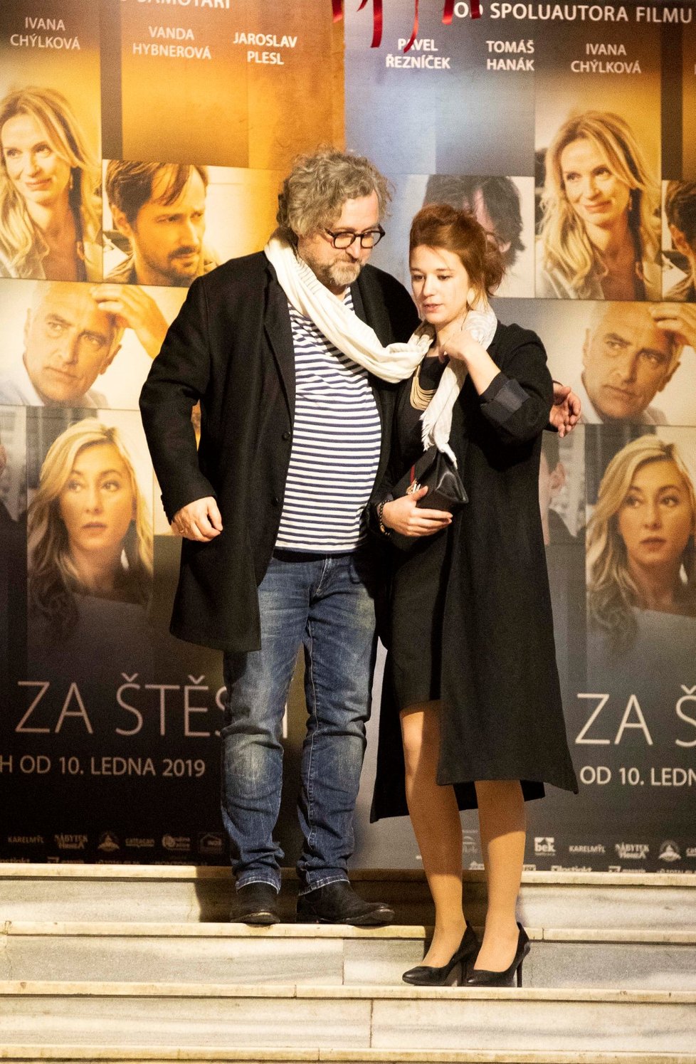 Premiéra filmu Cena za štěstí: Jan Hřebejk s mladou herečkou