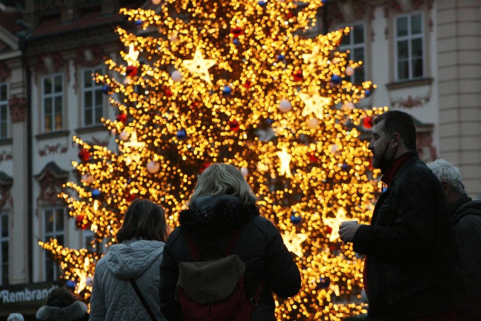 Vánoce na Staroměstském náměstí.