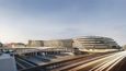 Nová čtvrť Central Business District, kterou u Masarykova nádraží v Praze připravuje skupina Penta. Autorkou návrhu je světově proslulá architektka Zaha Hadid.