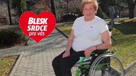 Jarmila Duchoňová (83) ze Syrovic na Brněnsku ochrnula po operaci. Teď jí pomáhá Centrum Paraple.