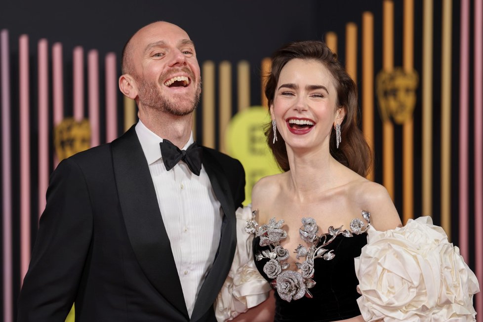 Ceny BAFTA 2024: Ceny BAFTA 2024: Charlie McDowell a Lily Collins