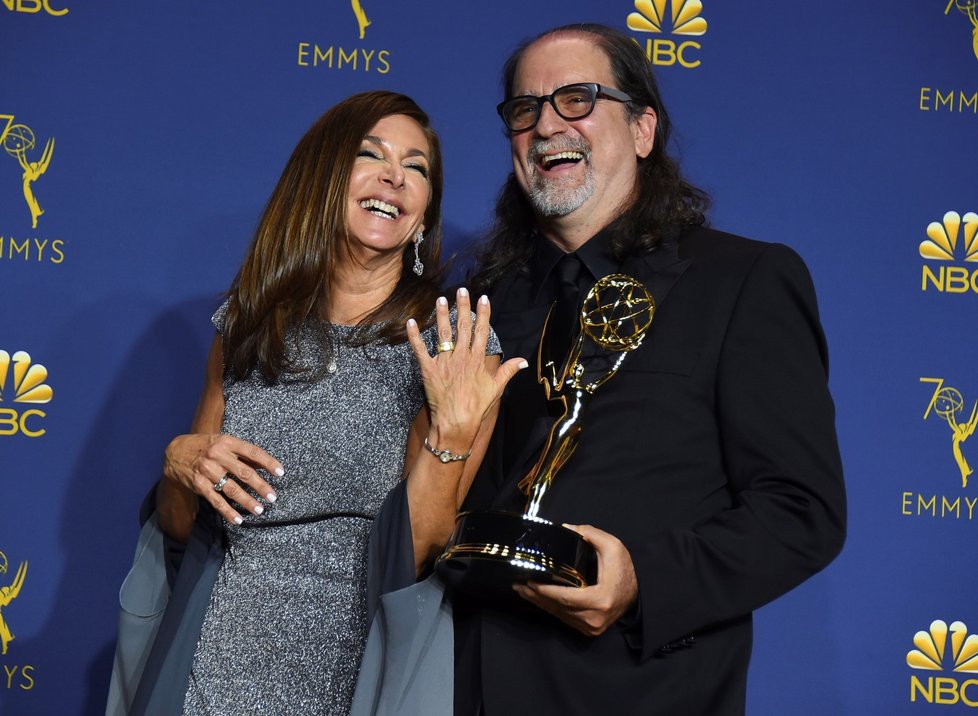 Ceny Emmy 2018:  Glenn Weiss požádal partnerku Jan Svendsen o ruku