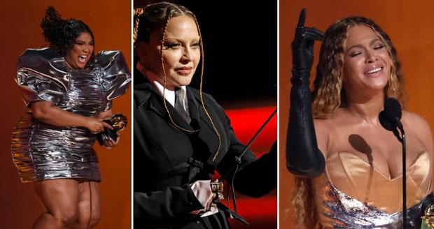 Emotivní předávání cen Grammy: Rekordmanka Beyoncé i Madonna s bičíkem!