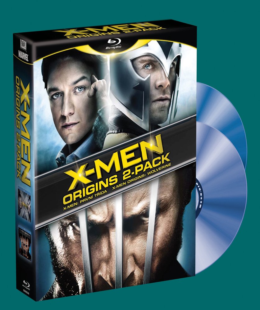 4x DVD kolekce X-Men: Origins a První třída