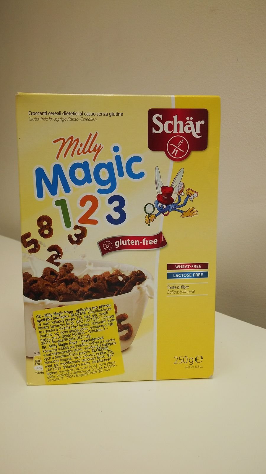 Milly Magic, Schär: 1,5 kostky cukru na porci