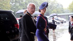 Švédský král Karl XVI Gustaf a korunní princezna Victoria