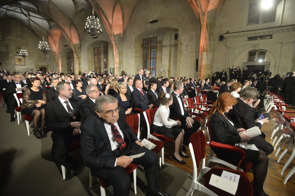 2015: Předávání státních vyznamenání na Pražském hradě