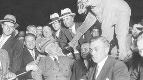 Roosevelt s Cermakem při kampani před prezidentskými volbami v roce 1932, v nichž pak Roosevelt zvítězil.