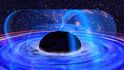 Supermasivní černé díry v srdci galaxií obklopují fontány hmoty Supermasivní černé díry v srdci galaxií obklopují fontány hmoty