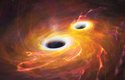 Fantazie: Jak vidí výtvarník NASA dvě pohlcující se černé díry v galaxii NGC 6240 