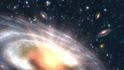 Prvním gigantickým černým dírám pomohlo záření blízkých galaxií Prvním gigantickým černým dírám pomohlo záření blízkých galaxií