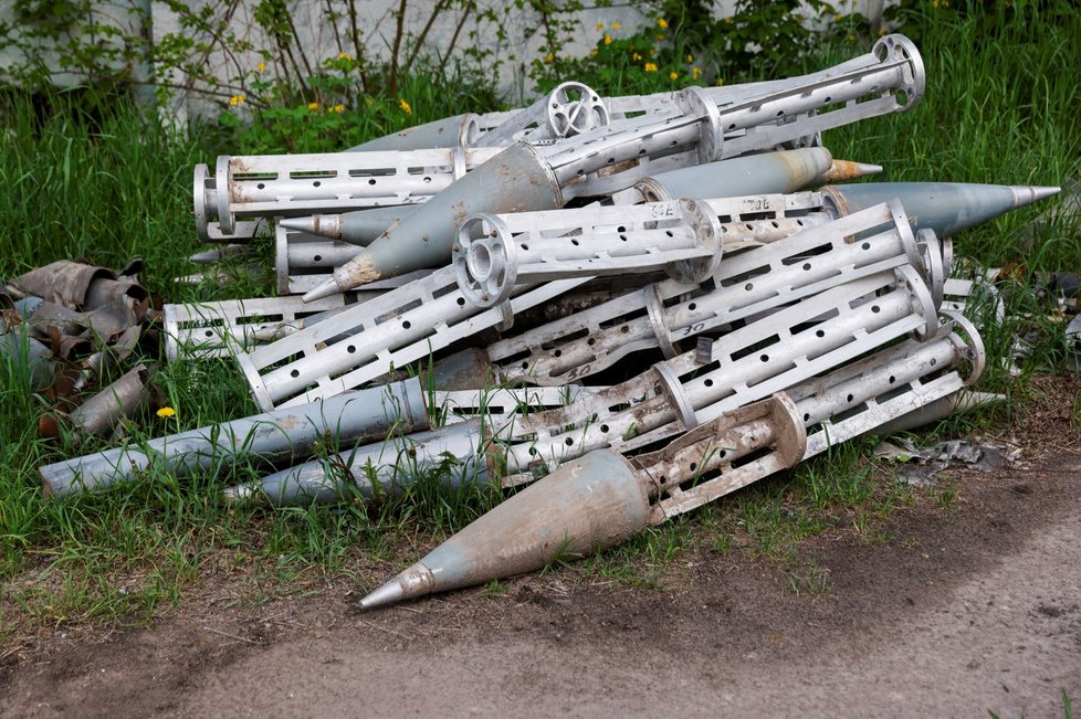Kusy zapomenuté munice v Černihivské oblasti (24.5.2022)