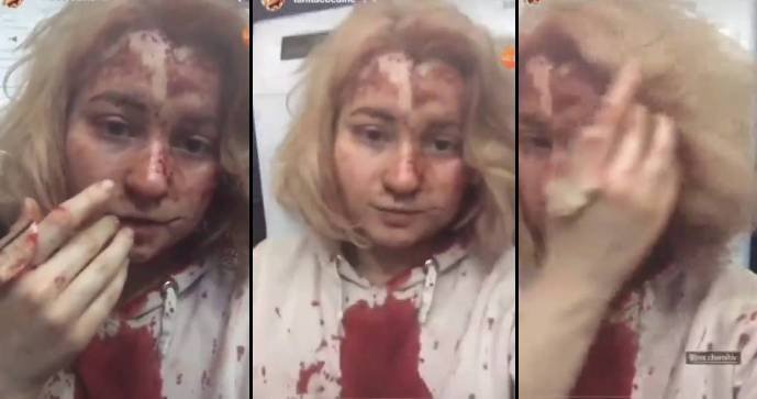 Schoolgirl was in school in Chernihiv when Russians started to bomb the city / Školačka byla na vyučení ve škole v ukrajinském městě Černihiv, když Rusové začali bombardovat.