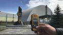 Sarkofág nad 4. reaktorem jaderné elektrárny Černobyl