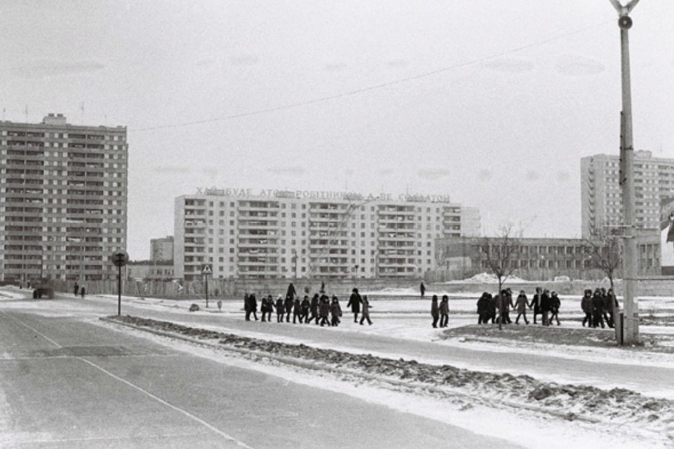 Rok 1981: Město energetiků Pripjať sloužilo výhradně pro potřeby pracovníků jaderné elektrárny Černobyl.