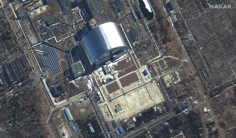 Ukrajinská jaderná elektrárna v Černobylu.