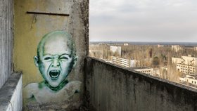 Utrpení obyvatel Pripjati inspiruje umělce graffiti.