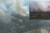 S nebezpečnými požáry lesů u Černobylu bojují hasiči třetí den. Nasadili i letadla