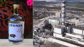 Černobylská vodka Atomik