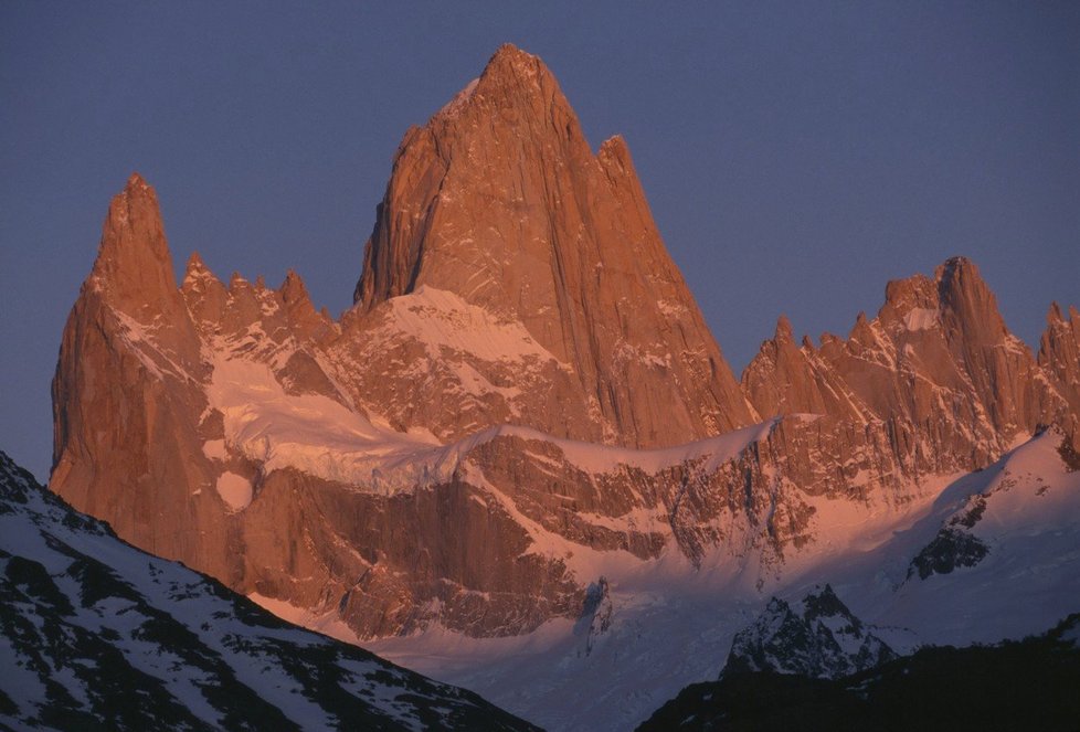 Cerro Chaltén (Monte Fitz Roy) v Argentině