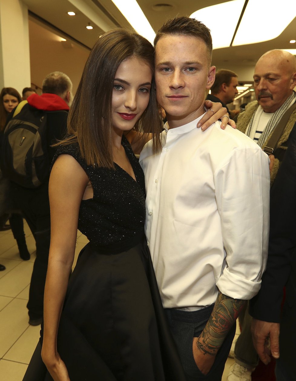 Sara Sandeva s přítelem, fotbalistou Slavie Janem Sýkorou