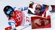 Francouzská sjezdařka Camille Ceruttiová křičela po těžkém pádu při olympijském sjezdu bolestí...