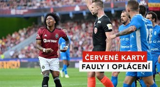 Červená Sparta: nejméně fauluje, ale má 11 vyloučení. Blikance i oplácení