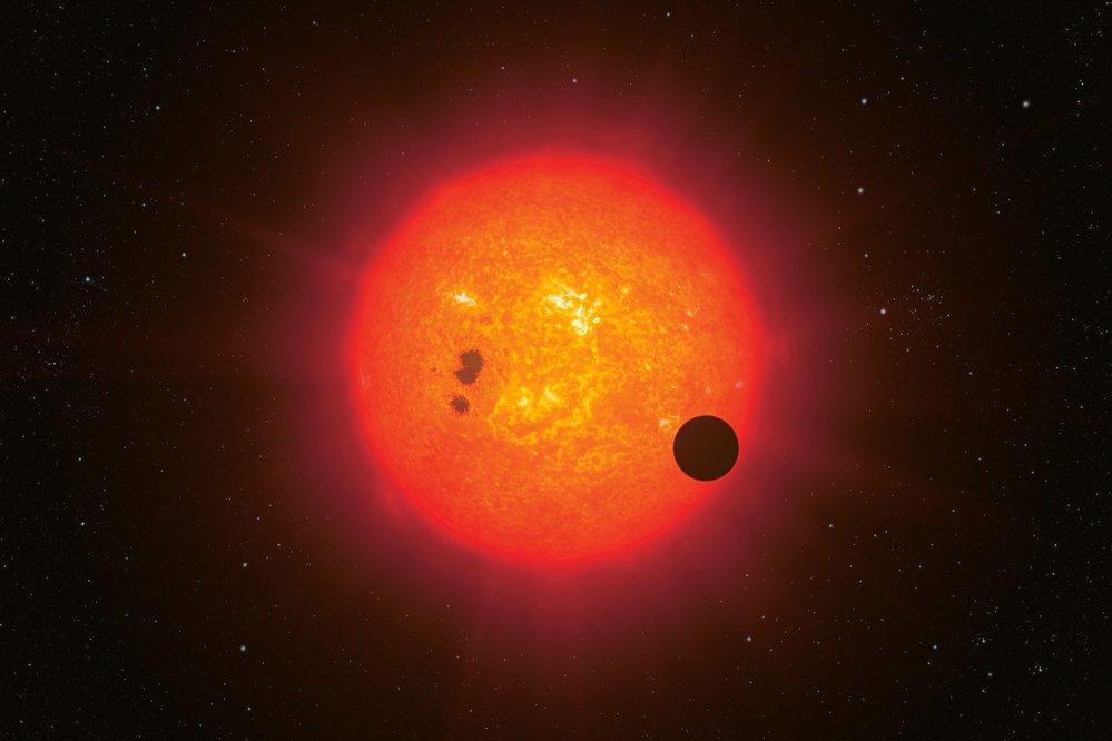 Červený trpaslík s exoplanetou