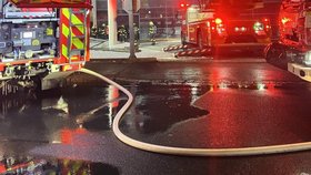 Požár autosalonu v České Lípe